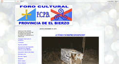 Desktop Screenshot of foroculturalprovinciaelbierzo.blogspot.com