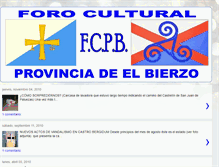 Tablet Screenshot of foroculturalprovinciaelbierzo.blogspot.com