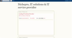 Desktop Screenshot of nicheproconsulting.blogspot.com