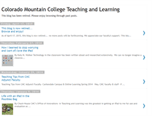 Tablet Screenshot of cmcteachingandlearning.blogspot.com
