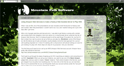 Desktop Screenshot of mountainfolksoftware.blogspot.com