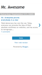 Mobile Screenshot of mrawesomeblogger.blogspot.com