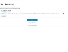 Tablet Screenshot of mrawesomeblogger.blogspot.com