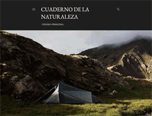 Tablet Screenshot of cuadernodelanaturaleza.blogspot.com