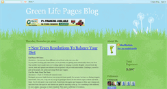 Desktop Screenshot of greenlifepages.blogspot.com
