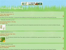 Tablet Screenshot of greenlifepages.blogspot.com