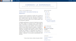 Desktop Screenshot of correoslaesperanza.blogspot.com