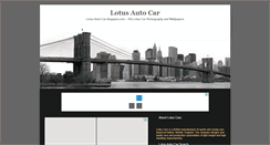 Desktop Screenshot of lotus-auto-car.blogspot.com