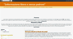 Desktop Screenshot of informazionesenzapadroni.blogspot.com