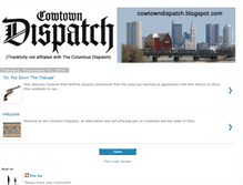 Tablet Screenshot of cowtowndispatch.blogspot.com