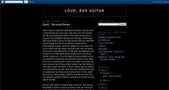 Desktop Screenshot of loudbadguitar.blogspot.com