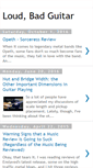 Mobile Screenshot of loudbadguitar.blogspot.com