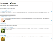 Tablet Screenshot of letrasdeoxigeno.blogspot.com