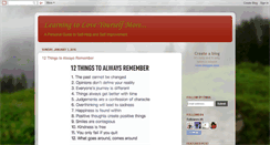 Desktop Screenshot of learningtoloveyourselfmore.blogspot.com