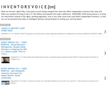 Tablet Screenshot of inventorsvoice.blogspot.com
