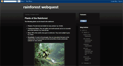 Desktop Screenshot of ben-stkbenrrainforestwebquest.blogspot.com