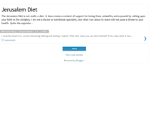 Tablet Screenshot of jerusalemdiet.blogspot.com