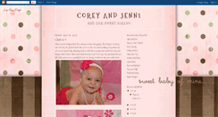Desktop Screenshot of coreyandjenni.blogspot.com