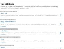 Tablet Screenshot of mytidesandtidings.blogspot.com