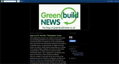 Desktop Screenshot of greenbuildnews.blogspot.com