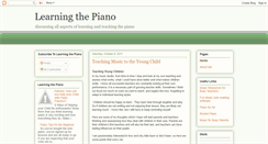 Desktop Screenshot of learningthepiano.blogspot.com