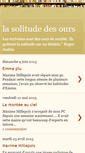 Mobile Screenshot of lasolitudedesours.blogspot.com