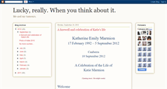 Desktop Screenshot of luckyreally.blogspot.com
