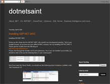 Tablet Screenshot of dotnetsaint.blogspot.com