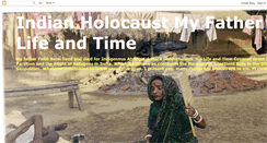 Desktop Screenshot of indianholocaustmyfatherslifeandtime.blogspot.com