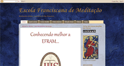 Desktop Screenshot of escolafranciscanademeditacao.blogspot.com