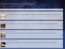 Tablet Screenshot of escolafranciscanademeditacao.blogspot.com