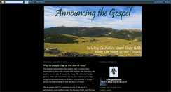 Desktop Screenshot of announcingthegospel.blogspot.com