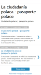Mobile Screenshot of ciudadaniapolaca.blogspot.com