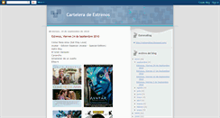 Desktop Screenshot of carteleradeestrenos.blogspot.com