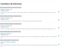 Tablet Screenshot of carteleradeestrenos.blogspot.com