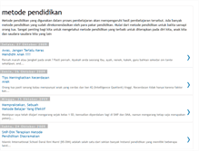 Tablet Screenshot of metodependidikan.blogspot.com