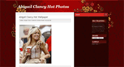 Desktop Screenshot of abigailclancyhotphotos.blogspot.com