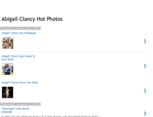 Tablet Screenshot of abigailclancyhotphotos.blogspot.com