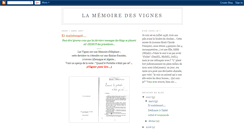 Desktop Screenshot of memoiredesvignes.blogspot.com