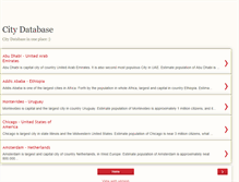 Tablet Screenshot of citydatabase.blogspot.com