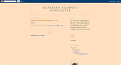 Desktop Screenshot of heathers-stamping-newsletter.blogspot.com