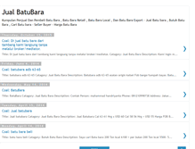 Tablet Screenshot of jualbatu-bara.blogspot.com