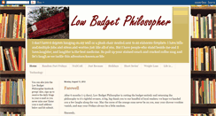 Desktop Screenshot of low-budget-philosopher.blogspot.com