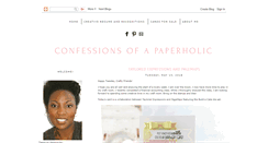 Desktop Screenshot of confessionsofapaperholic.blogspot.com