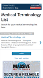 Mobile Screenshot of medical-terminology-list.blogspot.com