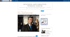 Desktop Screenshot of businessandcreativewomensforum.blogspot.com