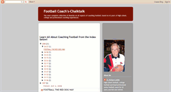 Desktop Screenshot of footballcoachs-chalktalk.blogspot.com