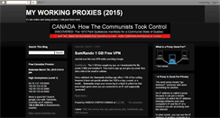 Desktop Screenshot of myworkingproxies.blogspot.com