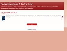 Tablet Screenshot of comorecuperaratuexlibro.blogspot.com