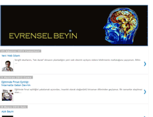 Tablet Screenshot of evrenselbeyin.blogspot.com